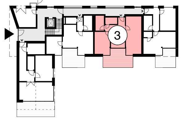 Haus 1 3-Zimmer-Wohnung
