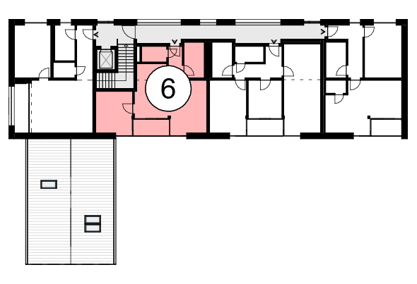 Haus 1 2-Zimmer-Wohnung