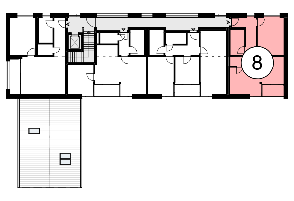 Haus 1 2-Zimmer-Wohnung