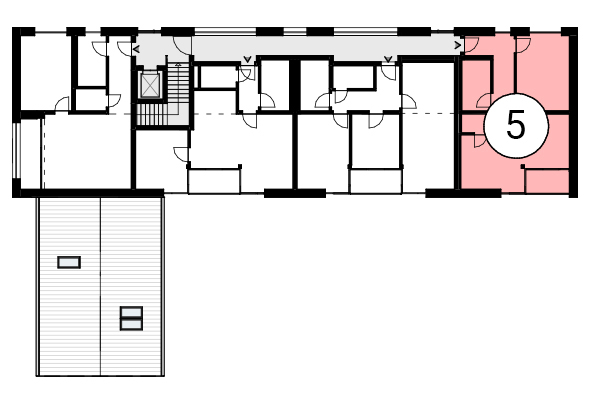 Haus 1 2-Zimmer-Wohnung