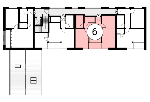 Haus 1 2-Zimmer-Wohnung