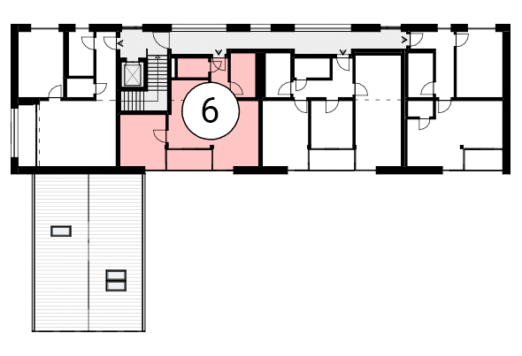 Haus 1 2-Zimmer-Wohnung